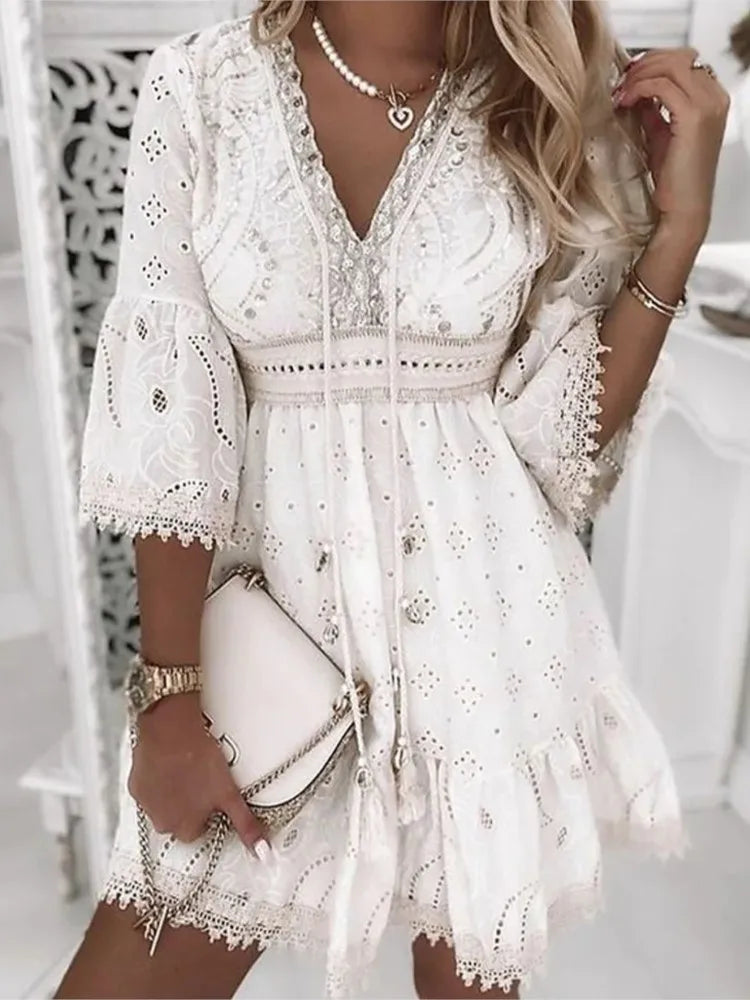 Vestido Boho Curto